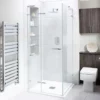 Liquid 800mm Hinged Shower Door Minimalist Design Ex-Bathstore (Door Only) -Comparethebathroom Shop Liquid 800mm hinged shower door 536328 jpg webp