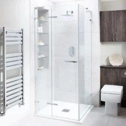 Liquid 800mm Hinged Shower Door Minimalist Design Ex-Bathstore (Door Only)