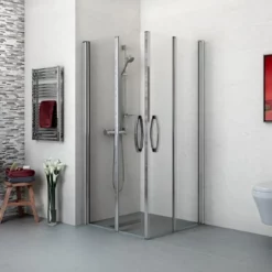 Lorenco Bi-fold Door Corner Entry Shower Enclosure 900mm Or 1000mm Bathstore
