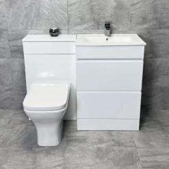 Comparethebathroom Shop 36 1100mm Luna Vanity Furniture Basin Sink And Toilet Set Bathroom Suite Units