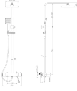 Lynx Square Thermostatic Shower Valve Mixer Set Dual Head Cool Touch Technology 9 Lynx Square Thermostatic Shower Valve Mixer Set Dual Head Cool Touch Technology -Comparethebathroom Shop Lynx Square Thermostatic Shower Valve Mixer Set Dual Head Cool Touch Technology 221601527011 3 JPG