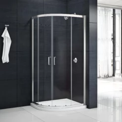 MERLYN MBOX Two Door Quadrant Shower Cubicle Enclosure 800mm 900mm + Tray