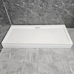 Manhattan Duralite V2 1700 X 800mm White Modern Style Rectangular Shower Tray -Comparethebathroom Shop Manhattan Duralite V2 1700x800 DN1780W Side Panels