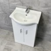 Hydros Match 550 Vanity Unit Basin Sink Bathroom Storage – Optional Tap -Comparethebathroom Shop Match 550mm Basin with Moritz Vanity Unit Above