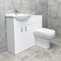 Hydros Match 1050mm Bathroom Vanity Sink & WC Toilet Set – Optional Tap 17 Hydros Match 1050mm Bathroom Vanity Sink & WC Toilet Set – Optional Tap -Comparethebathroom Shop Match 1050mm Moritz Vanity Set With Rae Below