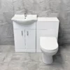Hydros Match 1050mm Bathroom Vanity Sink & WC Toilet Set – Optional Tap -Comparethebathroom Shop Match 1050mm Moritz Vanity Set With Rae Front