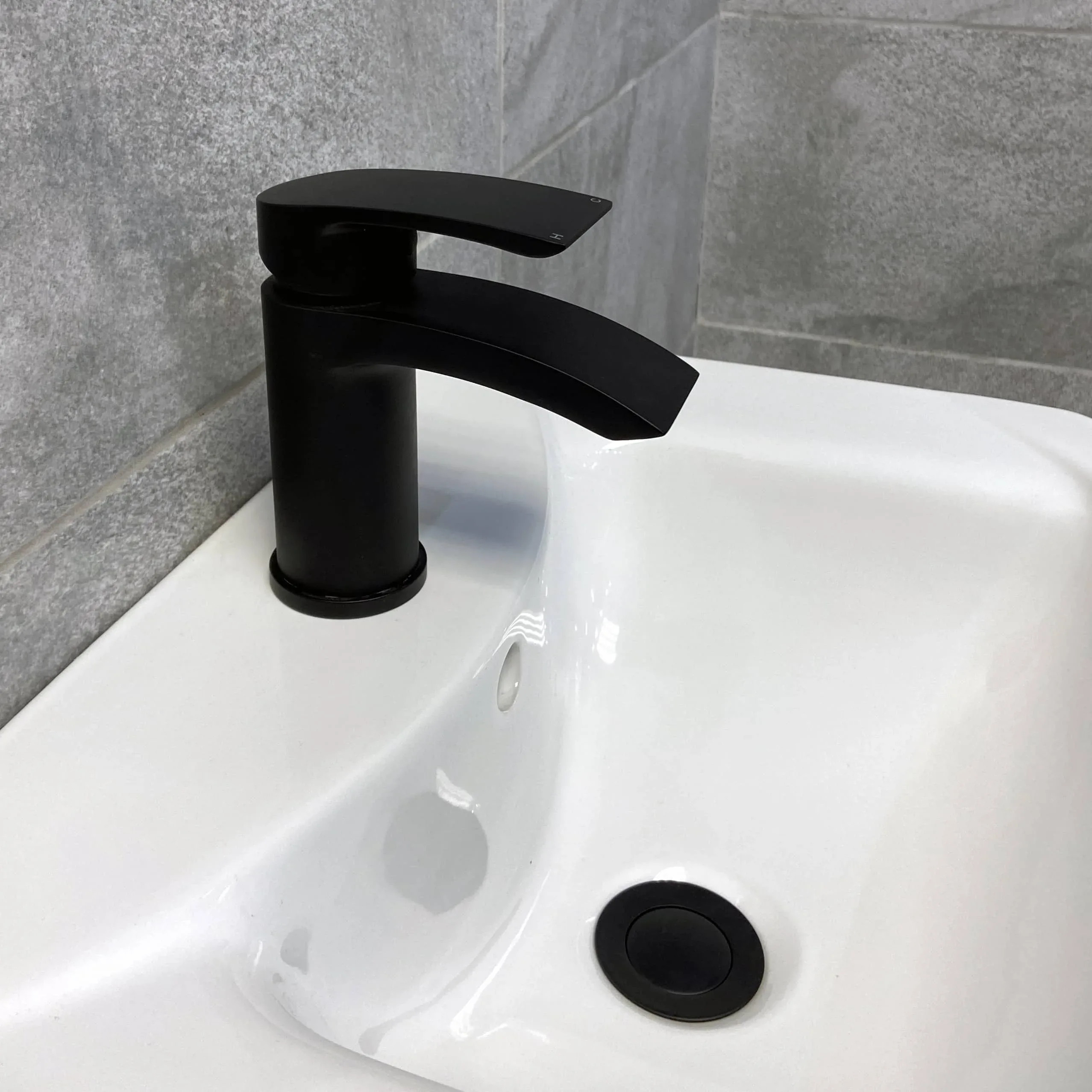 Vanity Unit Bathroom Sink Basin Storage With Black Handles White – Various Sizes 10 Vanity Unit Bathroom Sink Basin Storage With Black Handles White – Various Sizes - Image 8