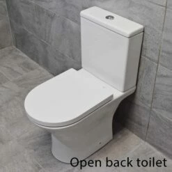 850mm Vanity Unit + Rimless Toilet Option Basin Sink Bathroom Suite Set + Tap 16 850mm Vanity Unit + Rimless Toilet Option Basin Sink Bathroom Suite Set + Tap -Comparethebathroom Shop Melissa Maria Open Overview with Open Back Toilet Text 1