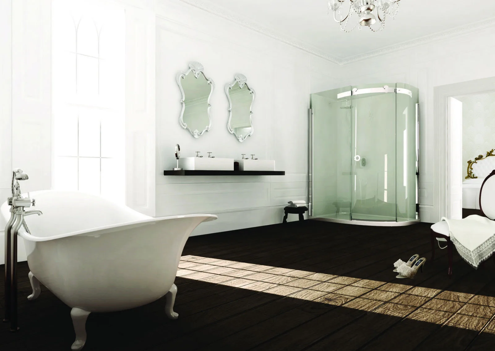 Merlyn 10 Series 1 Door Quadrant Cubicle 900 X 900mm Left Hand Clear Glass 5 Merlyn 10 Series 1 Door Quadrant Cubicle 900 X 900mm Left Hand Clear Glass - Image 3