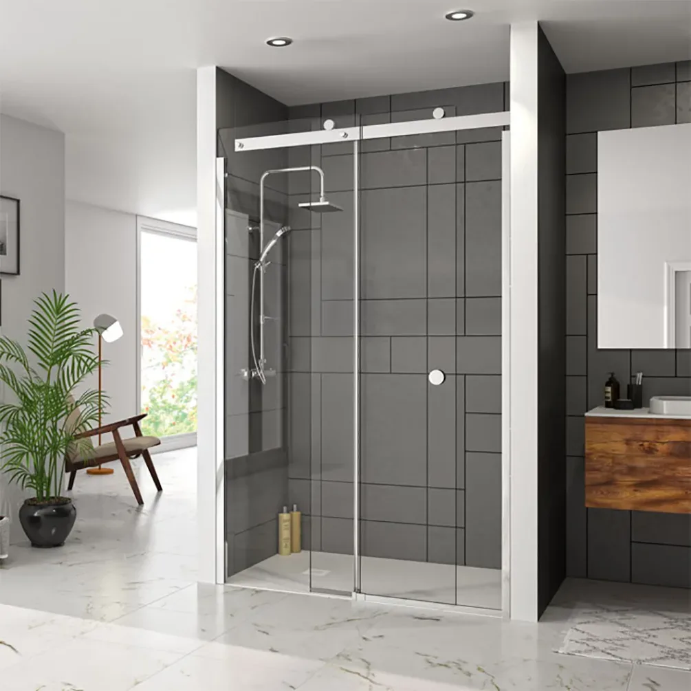 Merlyn 10 Series Sliding Shower Door With Tray Option 4 Merlyn 10 Series Sliding Shower Door With Tray Option - Image 2