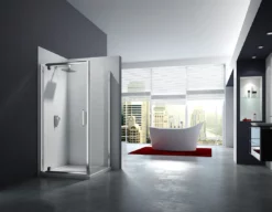Merlyn 6 Series Pivot Shower Door With Tray Option / 4 Sizes