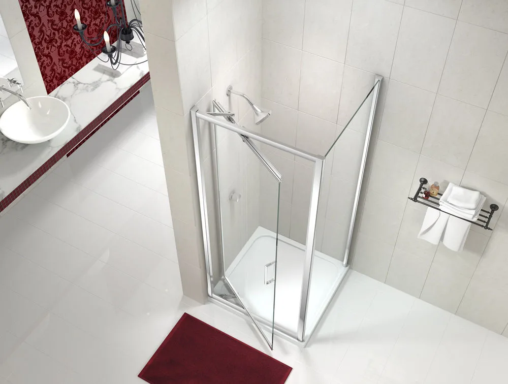 Merlyn 8 Series Infold Shower Door With Tray Option 6 Merlyn 8 Series Infold Shower Door With Tray Option - Image 4