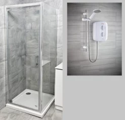 Mondella 800mm Or 900mm Pivot Shower Cubicle + Shower Tray + Shower Valve Option 15 Mondella 800mm Or 900mm Pivot Shower Cubicle + Shower Tray + Shower Valve Option -Comparethebathroom Shop Mondella Pivot Shower Suite with Dimplex Vital 9.5kw Electric Shower copy jpg webp