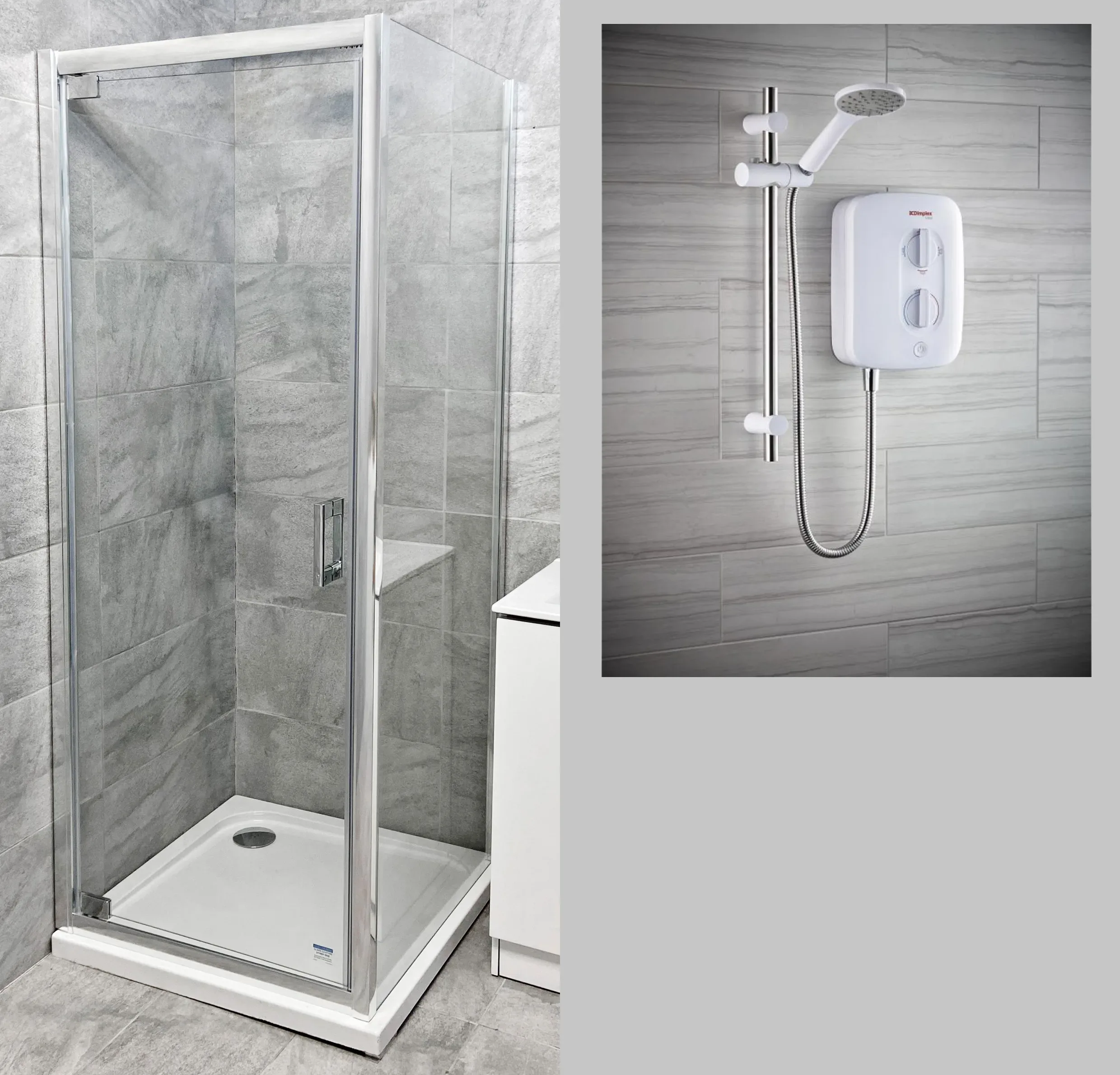 Mondella 800mm Or 900mm Pivot Shower Cubicle + Shower Tray + Shower Valve Option 9 Mondella 800mm Or 900mm Pivot Shower Cubicle + Shower Tray + Shower Valve Option - Image 7