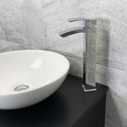 Aegean Satin Black Floorstanding Vanity & WC Set Unit With Wok Basin & Tap 10 Aegean Satin Black Floorstanding Vanity & WC Set Unit With Wok Basin & Tap -Comparethebathroom Shop Moonstone Satin Black Vanity Wok WC Tap jpg webp 1