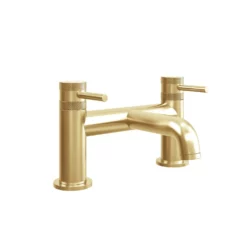 Core Brushed Brass Modern Round Style Bath Filler Bathroom Tap