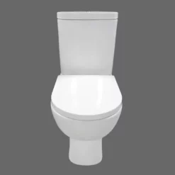 Ex-Bathstore Rak Ceramics Tonique Newton Close Coupled Toilet + Seat -Comparethebathroom Shop Newton CC Toilet Closed Back KIT854 Front jpg webp