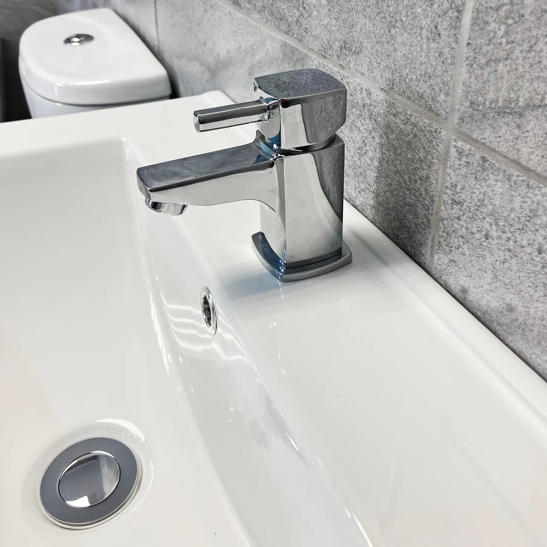 Naomi 500mm Square Vanity Unit + Ceramic Basin Sink Bathroom Storage Cloakroom 7 Naomi 500mm Square Vanity Unit + Ceramic Basin Sink Bathroom Storage Cloakroom - Image 5