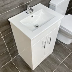 Naomi 500mm Square Vanity Unit + Ceramic Basin Sink Bathroom Storage Cloakroom 10 Naomi 500mm Square Vanity Unit + Ceramic Basin Sink Bathroom Storage Cloakroom -Comparethebathroom Shop Nina Sandy Set Basin jpg webp