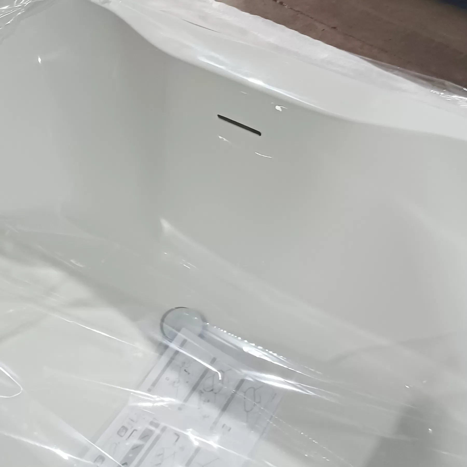 Flo 1655 X 745mm Modern Freestanding White Acrylic Bath 7 Flo 1655 X 745mm Modern Freestanding White Acrylic Bath - Image 5