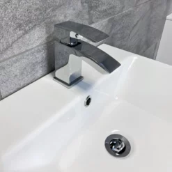 Pacific White Gloss Curved 1000mm Vanity Sink & WC Unit Bathroom Set Ensuite 11 Pacific White Gloss Curved 1000mm Vanity Sink & WC Unit Bathroom Set Ensuite -Comparethebathroom Shop Perla 500 Basin Tap jpg webp