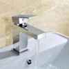 Pia Basin Mono Mixer Tap Modern Square Style Chrome Finish With Waste 1 Pia Basin Mono Mixer Tap Modern Square Style Chrome Finish With Waste -Comparethebathroom Shop Pia Basin Mono Mixer Tap Modern Square Style Chrome Finish Single Lever