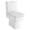 Quinn Square Style Toilet WC Close Coupled Pan & Cistern With Soft Close Seat -Comparethebathroom Shop Quinn Square Style Toilet WC Close Coupled Pan Cistern With Soft Close Seat WEB