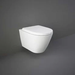 RAK Resort Wall Hung Toilet Rimless D Shaped Pan With Soft Close Seat 5 RAK Resort Wall Hung Toilet Rimless D Shaped Pan With Soft Close Seat -Comparethebathroom Shop RAK RIMLESS WALL HUNG PAN 2 jpg