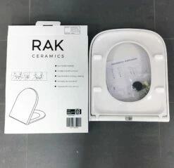 Rak Series 600 Soft Close Toilet Seat Quick Release Genuine Rak Toilet Seat -Comparethebathroom Shop RAK SLIMLINE SERIES 600 SEAT RAKSEAT014 8 SEP 18jpg