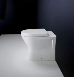 RAK Resort Extended Height Tall Rimless Back To Wall Toilet WC Pan 45cm