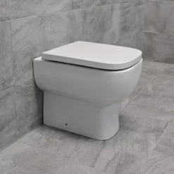 Rak Series 600 Back To Wall Rimless Toilet Pan Including Seat WC 13 Rak Series 600 Back To Wall Rimless Toilet Pan Including Seat WC -Comparethebathroom Shop Rak Series600 rimless side jpg webp