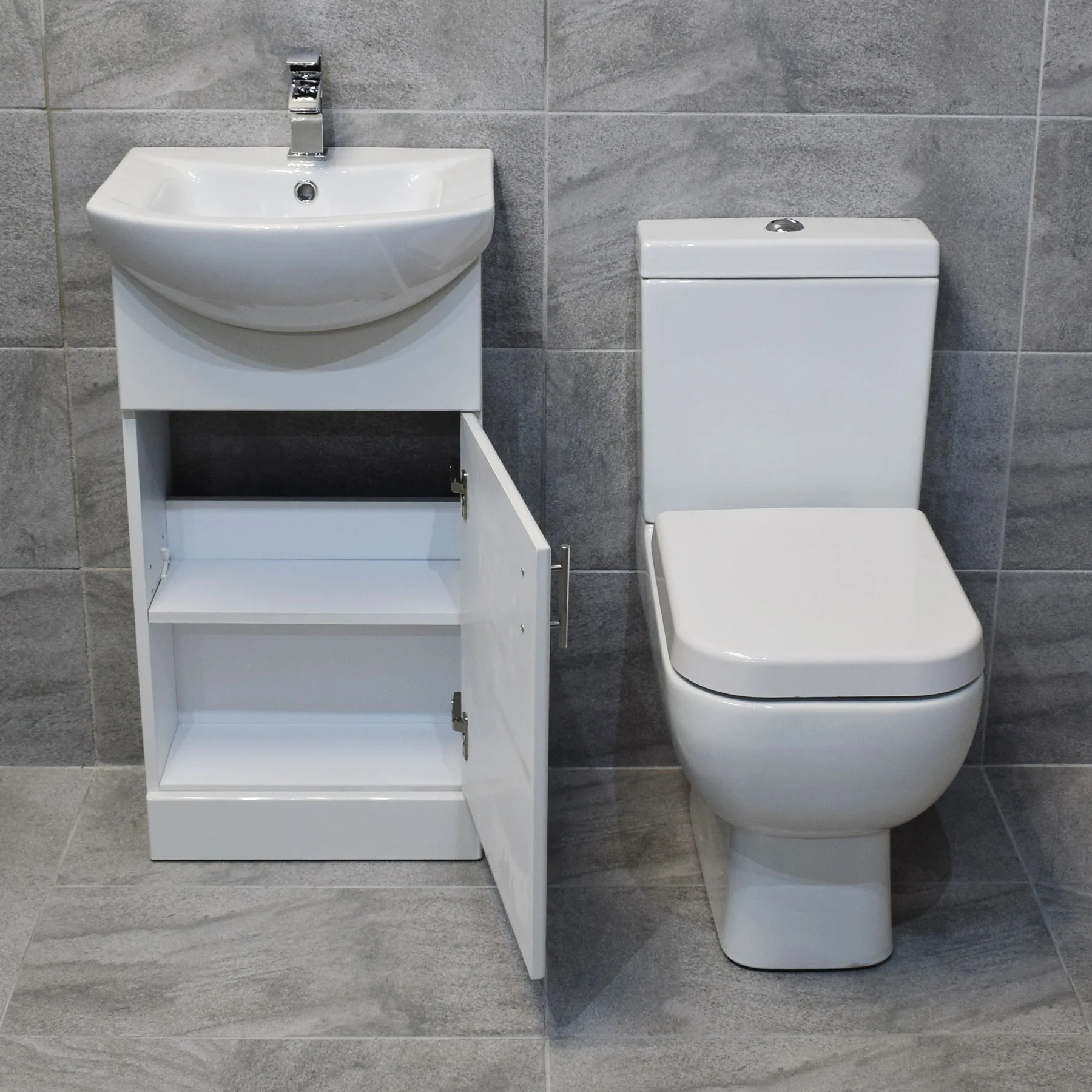 Rak Series 600 Toilet + Bathroom Basin Sink Unit Set Cloakroom En Suite 4 Rak Series 600 Toilet + Bathroom Basin Sink Unit Set Cloakroom En Suite - Image 2
