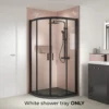 Rene Black Framed Quadrant Shower Enclosure Cubicle 800mm Or 900mm -Comparethebathroom Shop Rene Black Quad squbp Nuie text