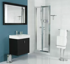 Roman Haven 6 Bi-Fold Shower Door With Optional Side Panel Chrome -Comparethebathroom Shop Roman Haven Bi Fold Shower Door with Optional Side Panel Chrome 222107161442 4 jpg webp