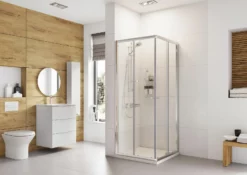 Roman Haven 6 Corner Entry Shower Cubicle Enclosure Square
