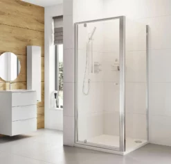 Roman Haven 6 Pivot Shower Door With Optional Side Panel Chrome Made In The UK 11 Roman Haven 6 Pivot Shower Door With Optional Side Panel Chrome Made In The UK -Comparethebathroom Shop Roman Haven Pivot Shower Door with Optional Side Panel Chrome Made in the UK 331847744915 3 jpg webp