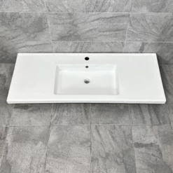 1210mm X 465mm Ceramic Bathroom Furniture Sink Vanity Basin Rectangular 7 1210mm X 465mm Ceramic Bathroom Furniture Sink Vanity Basin Rectangular -Comparethebathroom Shop SH1214650 1210 x 465mm x15 basin jpg webp 1