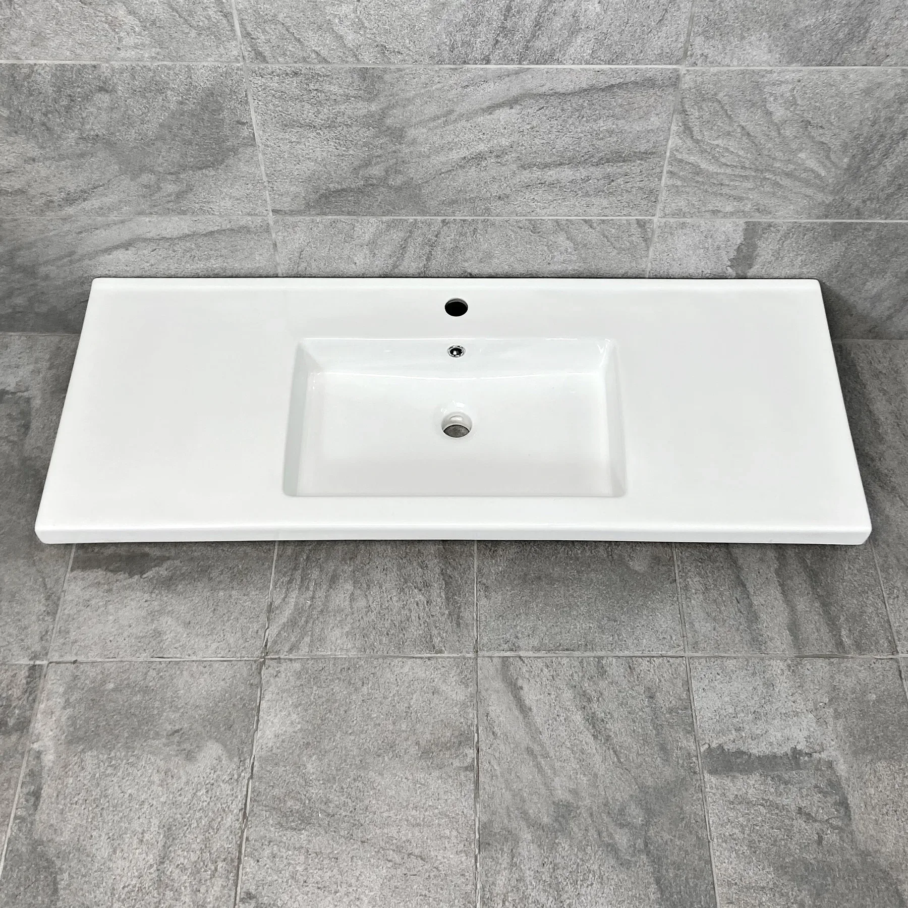 1210mm X 465mm Ceramic Bathroom Furniture Sink Vanity Basin Rectangular 5 1210mm X 465mm Ceramic Bathroom Furniture Sink Vanity Basin Rectangular - Image 3