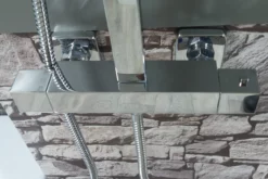 Lyla Chrome Square Thermostatic Bathroom Bar Mixer Valve Shower Set Dual Head -Comparethebathroom Shop SHOWER003 Lyla valve scaled jpg webp