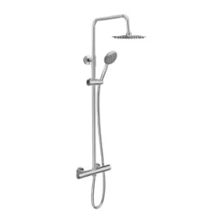 Atlas 1700 Walk In Shower + Flipper Panel Optional Tray & Showers Ex Bath Store -Comparethebathroom Shop SHW004 Round exposed dual head shower set cutout jpg webp 1