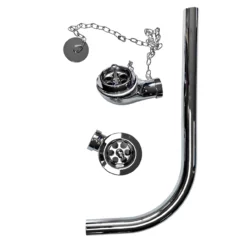 Ex-Bathstore Salisbury Exposed Chrome Chainstay Plug & Chain Bath Waste