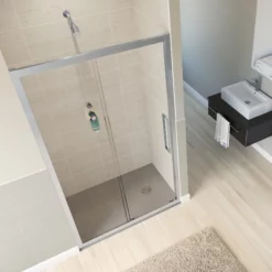 Lakes Coastline Bay Sandown 1500mm Sliding Door Shower Door Cubicle Enclosure