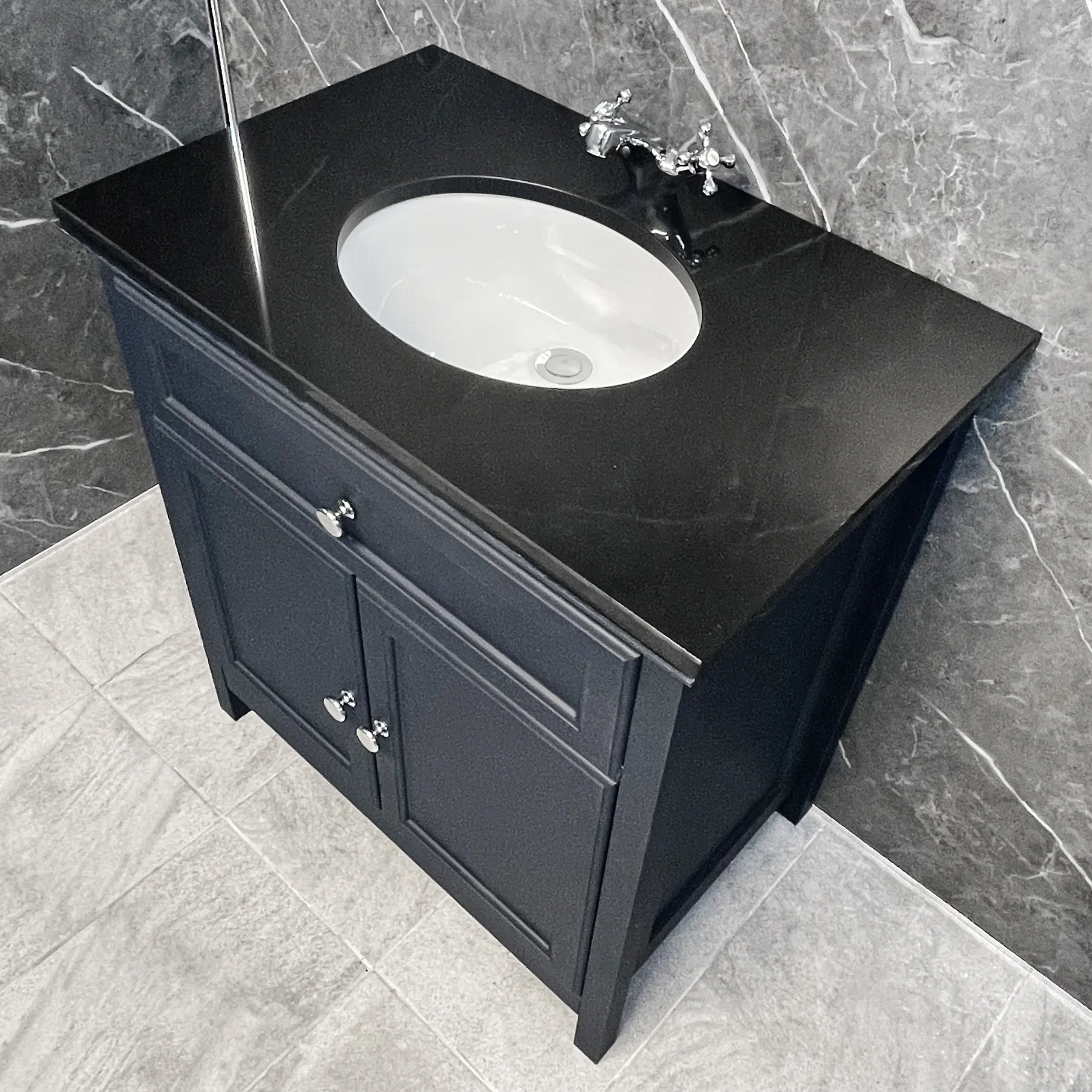 Savoy Traditional Style White Or Grey 800mm Vanity Unit Inc. Worktop & Basin 8 Savoy Traditional Style White Or Grey 800mm Vanity Unit Inc. Worktop & Basin - Image 6