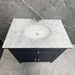 Savoy Traditional Style White Or Grey 800mm Vanity Unit Inc. Worktop & Basin 25 Savoy Traditional Style White Or Grey 800mm Vanity Unit Inc. Worktop & Basin -Comparethebathroom Shop Savoy Chrcoal Grey 2D Grey Worktop Basin
