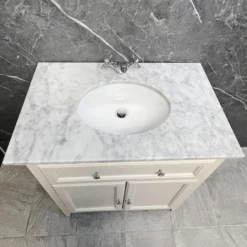 Savoy Traditional Style White Or Grey 800mm Vanity Unit Inc. Worktop & Basin 21 Savoy Traditional Style White Or Grey 800mm Vanity Unit Inc. Worktop & Basin -Comparethebathroom Shop Savoy Old English White 2D Grey Worktop Basin