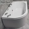 Luxury Corner Bath Whirlpool 1550mm X 900mm – Right Hand Bath -Comparethebathroom Shop Serena Offset Corner Bath End RH2