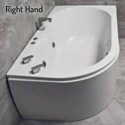 Luxury Corner Bath Whirlpool 1550mm X 900mm – Right Hand Bath
