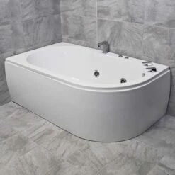 Luxury Corner Bath Whirlpool 1550mm X 900mm – Left Hand Bath 11 Luxury Corner Bath Whirlpool 1550mm X 900mm – Left Hand Bath -Comparethebathroom Shop Serena Offset Corner Bath Overview RH