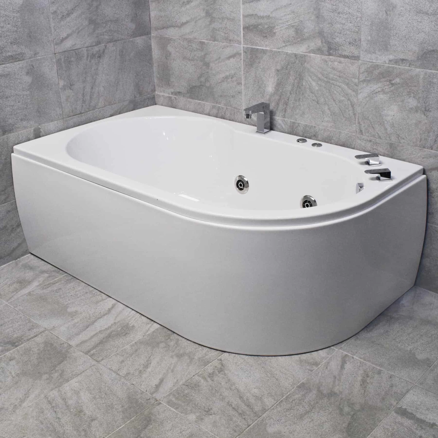 Luxury Corner Bath Whirlpool 1550mm X 900mm – Left Hand Bath 6 Luxury Corner Bath Whirlpool 1550mm X 900mm – Left Hand Bath - Image 4