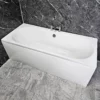 Sharon 1700mm X 750mm Double Ended Bath Slim Round Style Acrylic 2 Sharon 1700mm X 750mm Double Ended Bath Slim Round Style Acrylic -Comparethebathroom Shop Sharon 1700 x 750mm Slim Double Ended Bath Main